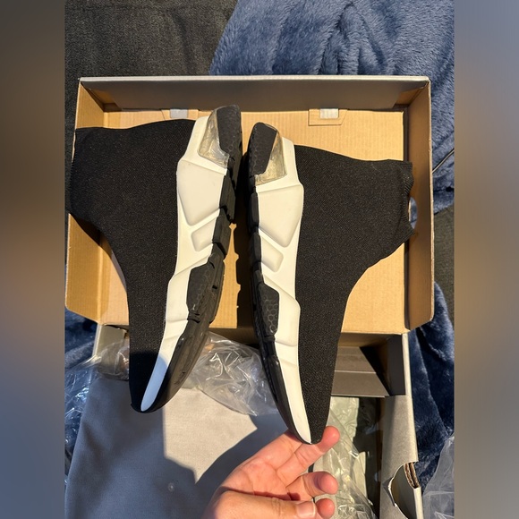 Balenciaga speed trainer black w/ clear soles sneaker size 40EU/7 men - Picture 4 of 10